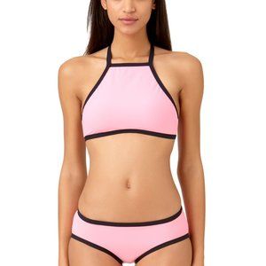 Studio Anne Cole Beach Bound Solid Boy Brief Hipster Swim Bottom Pink